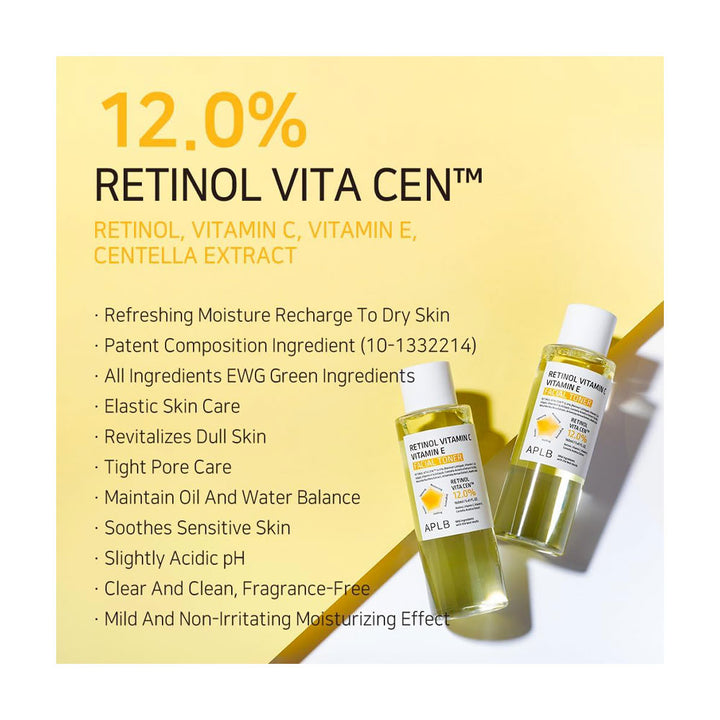 APLB Retinol Vitamin C Vitamin E Facial Toner - Peaches&Creme Shop Korean Skincare Malta