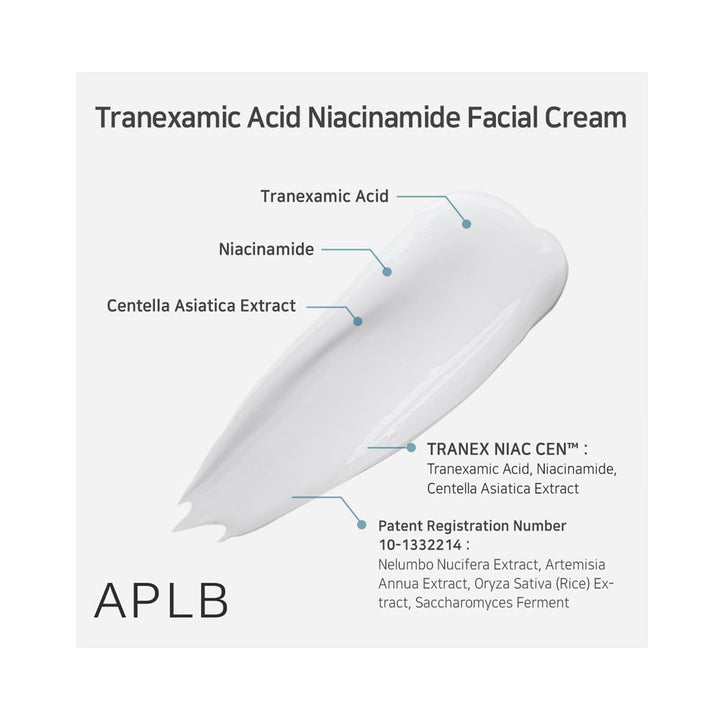 APLB Tranexamic Acid Niacinamide Facial Cream - Peaches&Creme Shop Korean Skincare Malta