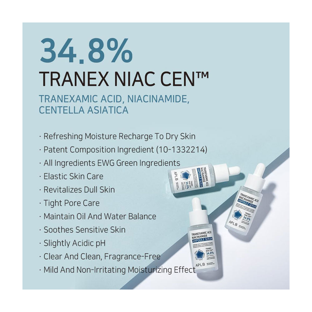 APLB Tranexamic Acid Niacinamide Ampoule Serum - Peaches&Creme Shop Korean Skincare Malta