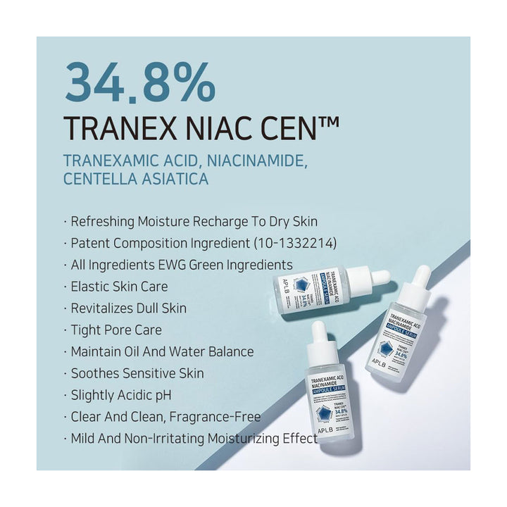 APLB Tranexamic Acid Niacinamide Ampoule Serum - Peaches&Creme Shop Korean Skincare Malta