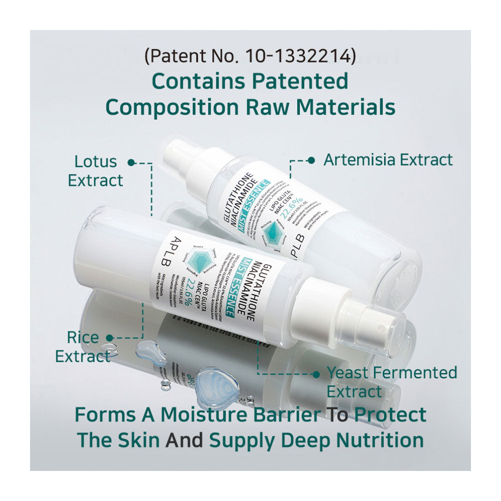 APLB Glutathione Niacinamide Mist Essence - Peaches&Creme K-Beauty Peaches&Crme K-Beauty and Skincare APLB Glutathione Niacinamide Mist Essence - Peaches&Creme K-Beauty Peaches&Crme K-Beauty and Skincare