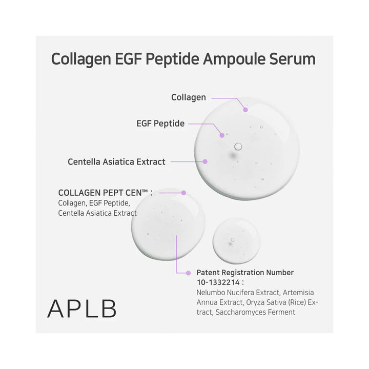 APLB Collagen EGF Peptide Ampoule Serum - Peaches&Creme Shop Korean Skincare Malta