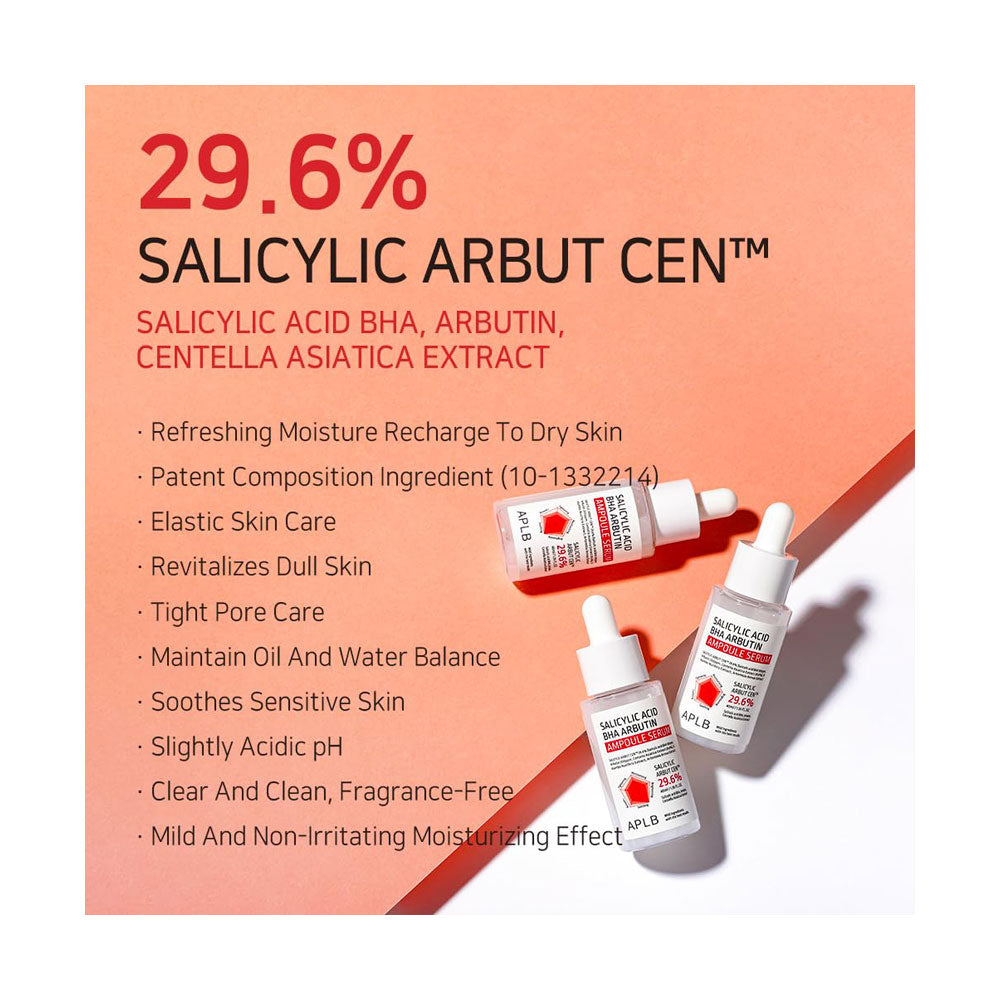 APLB Salicylic Acid BHA Arbutin Ampoule Serum - Peaches&Creme Shop Korean Skincare Malta