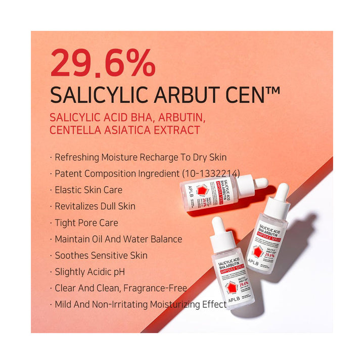 APLB Salicylic Acid BHA Arbutin Ampoule Serum - Peaches&Creme Shop Korean Skincare Malta