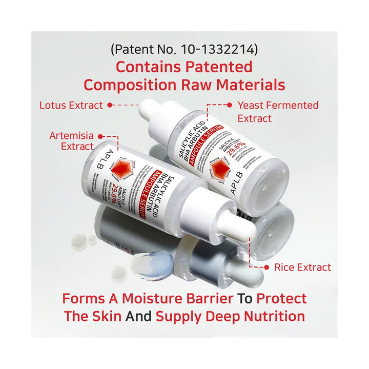 APLB Salicylic Acid BHA Arbutin Ampoule Serum - Peaches&Creme Shop Korean Skincare Malta