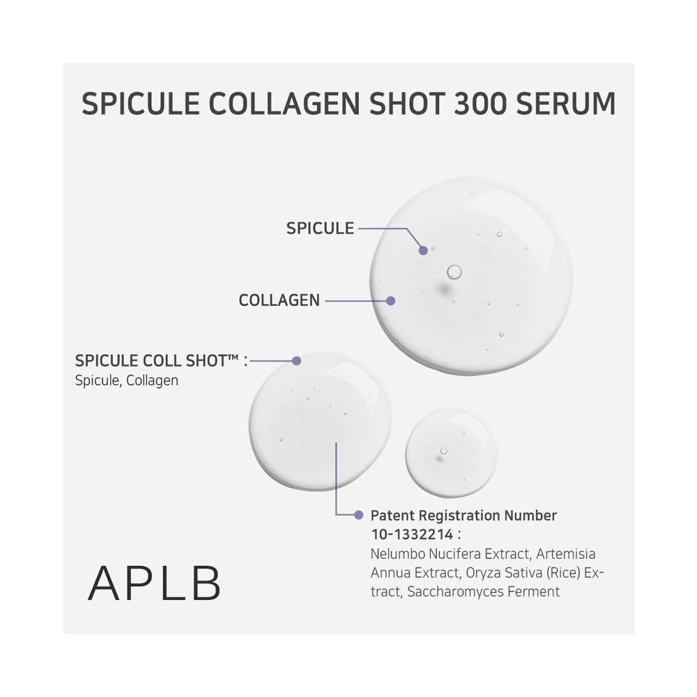 APLB Spicule Collagen Shot 300 Serum - Peaches&Creme Shop Korean Skincare Malta