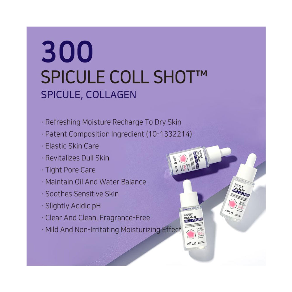 APLB Spicule Collagen Shot 300 Serum - Peaches&Creme Shop Korean Skincare Malta