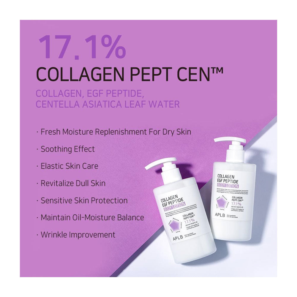 APLB Collagen EGF Peptide Body Lotion - Peaches&Creme Shop Korean Skincare Malta