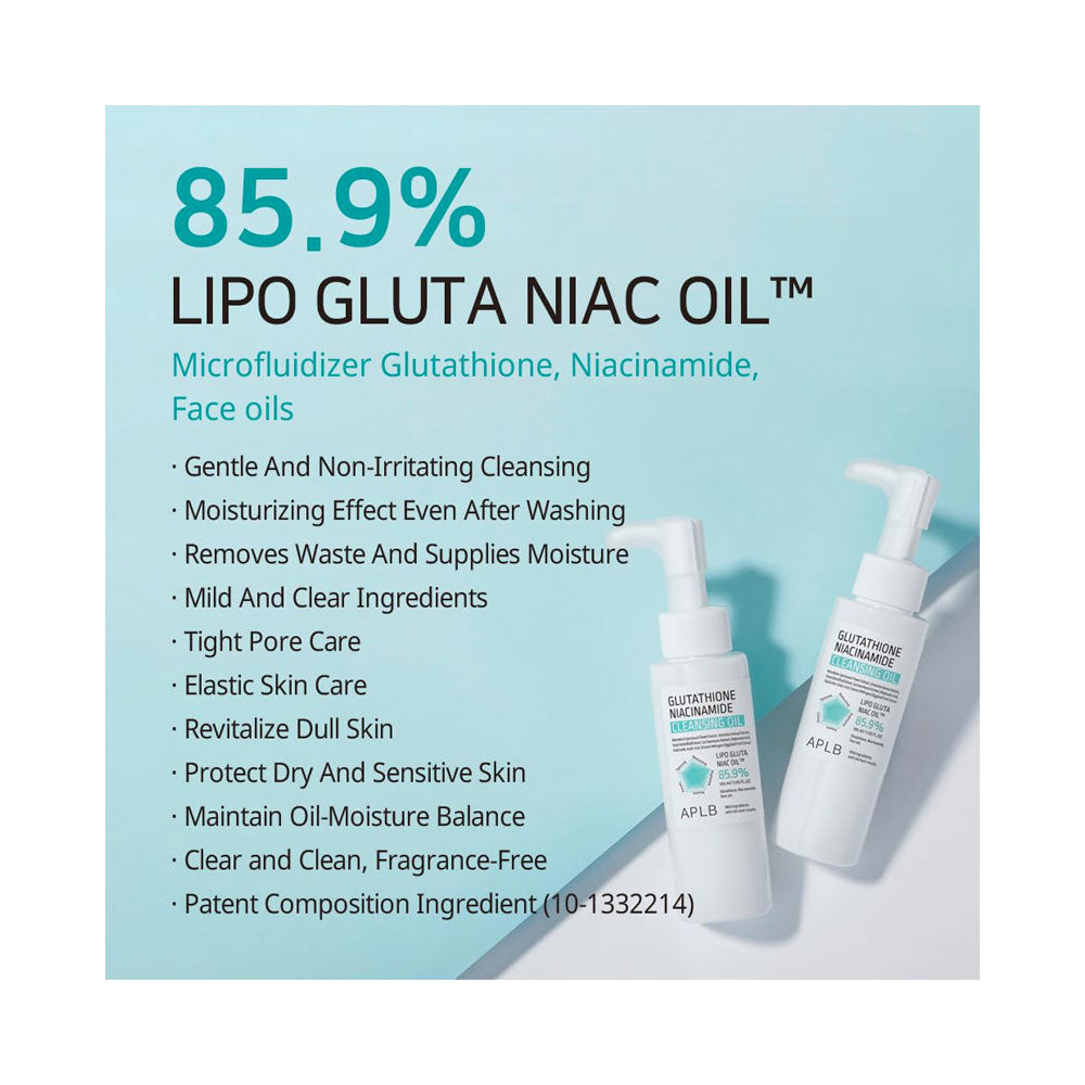 APLB Glutathione Niacinamide Cleansing Oil - Peaches&Creme Shop Korean Skincare Malta