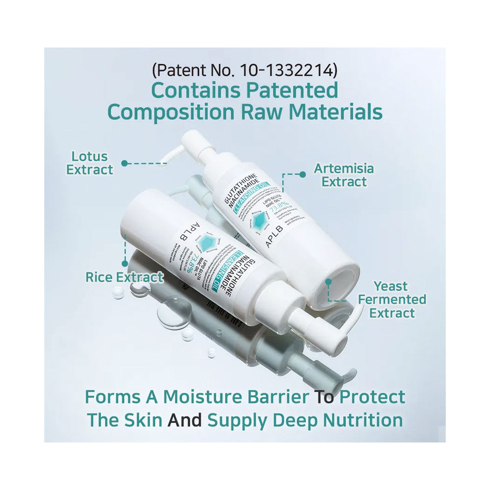 APLB Glutathione Niacinamide Cleansing Oil - Peaches&Creme Shop Korean Skincare Malta