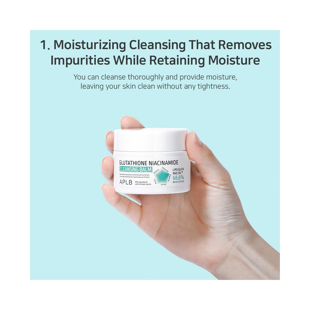 APLB Glutathione Niacinamide Cleansing Balm - Peaches&Creme Shop Korean Skincare Malta