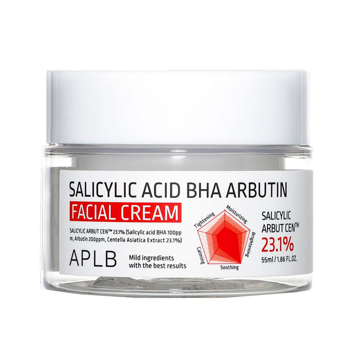 APLB Salicylic Acid BHA Arbutin Facial Cream - Peaches&Creme Shop Korean Skincare Malta