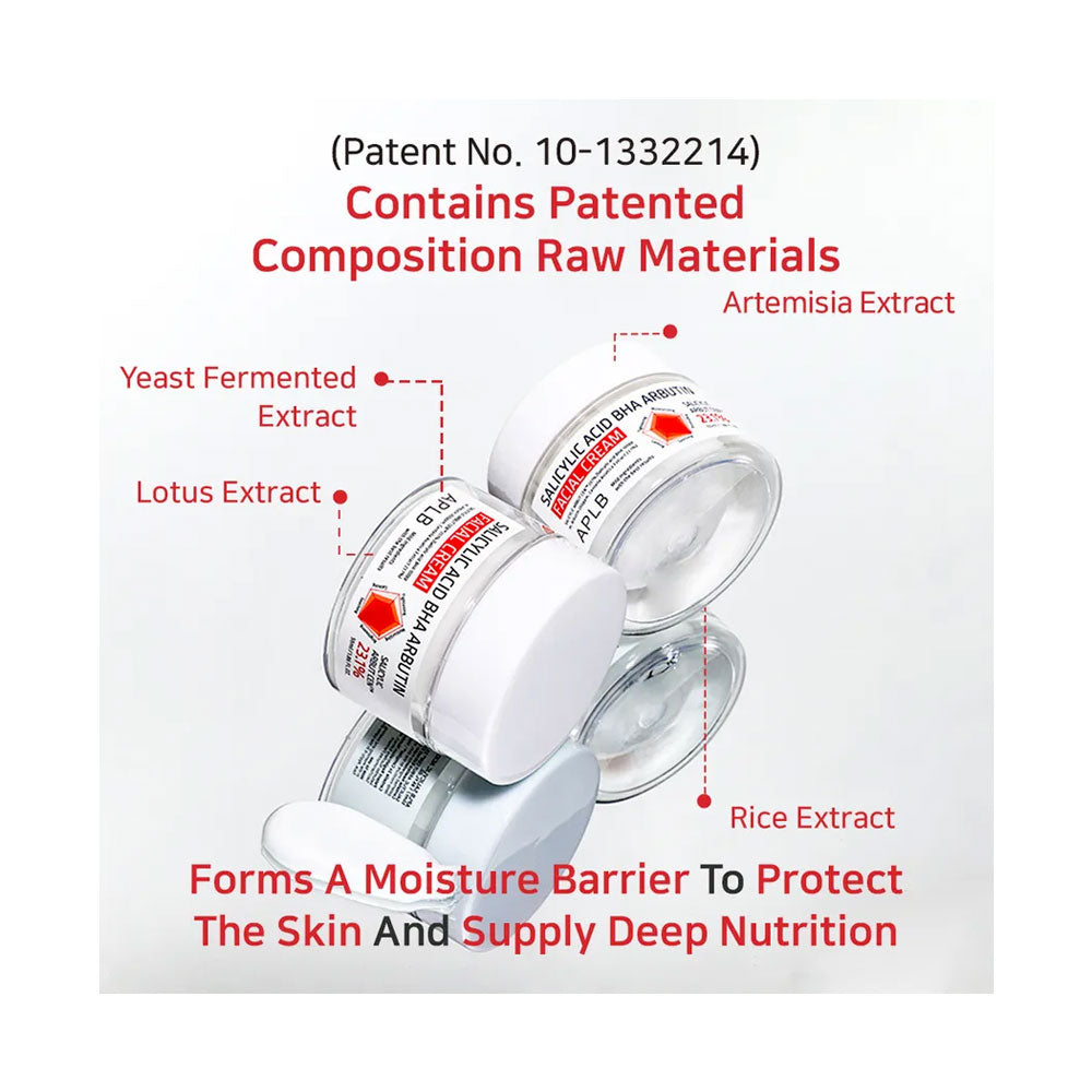 APLB Salicylic Acid BHA Arbutin Facial Cream - Peaches&Creme Shop Korean Skincare Malta