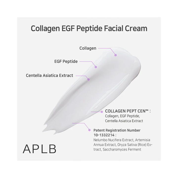 APLB Collagen EGF Peptide Facial Cream - Peaches&Creme Shop Korean Skincare Malta