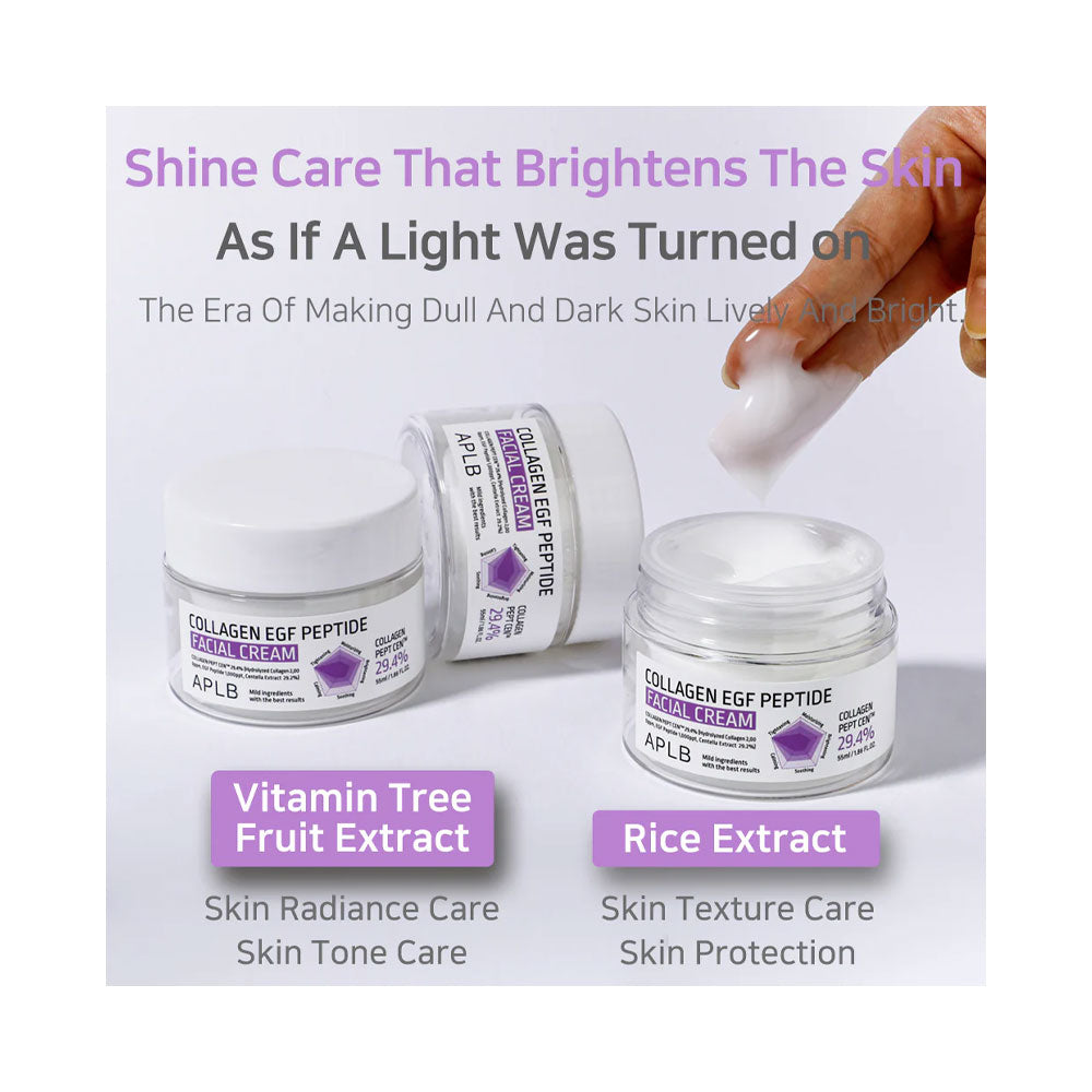 APLB Collagen EGF Peptide Facial Cream - Peaches&Creme Shop Korean Skincare Malta