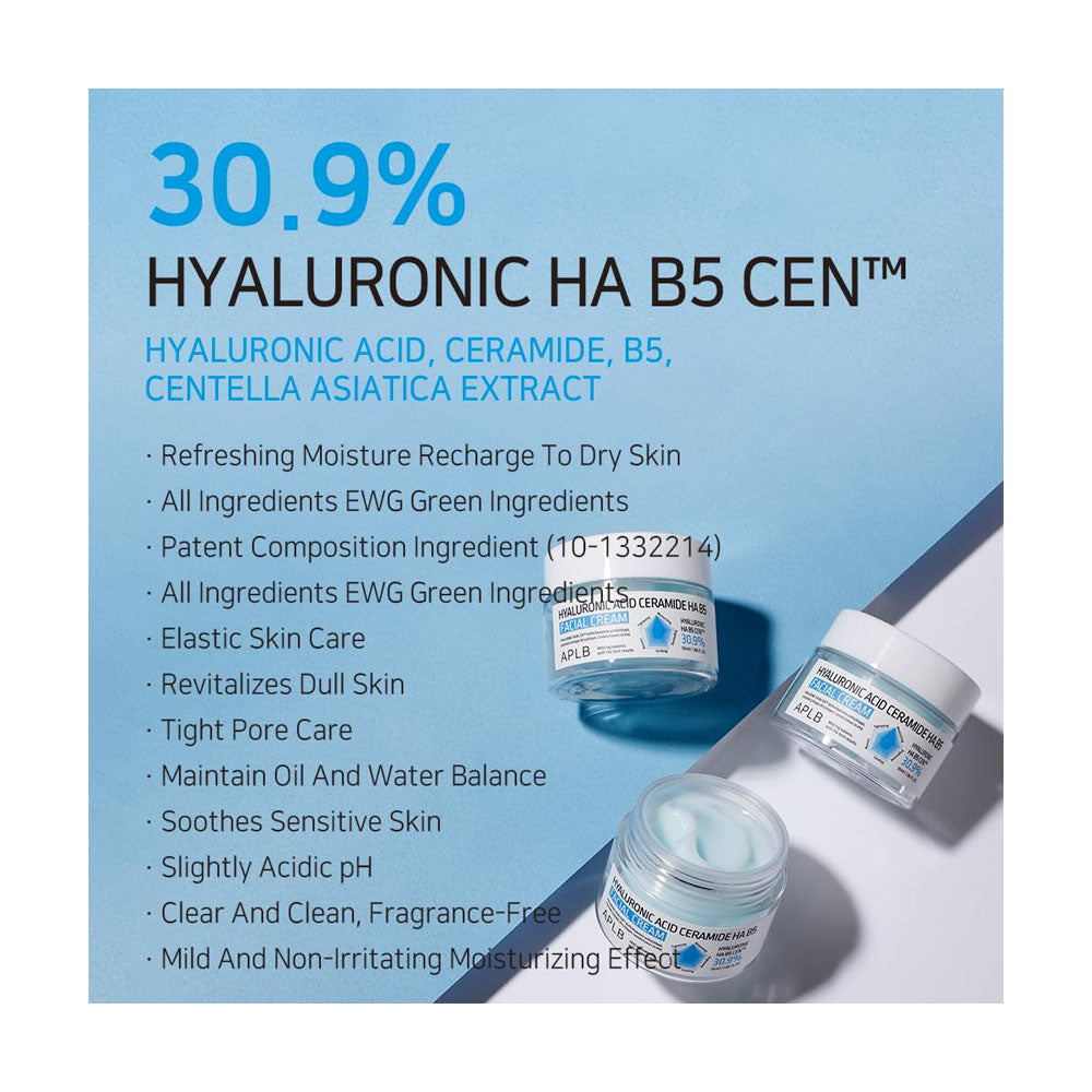 APLB Hyaluronic Acid Ceramide HA B5 Facial Cream - Peaches&Creme Shop Korean Skincare Malta