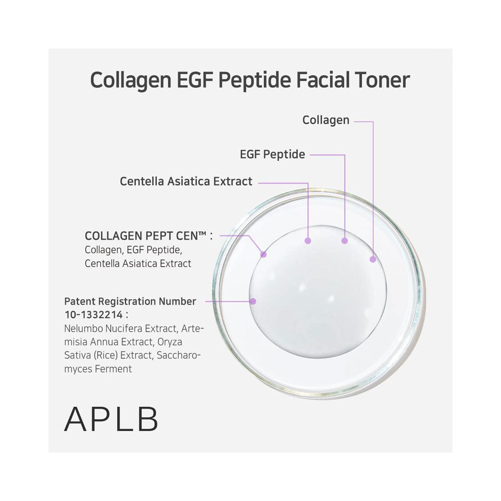 APLB Collagen EGF Peptide Facial Toner - Peaches&Creme Shop Korean Skincare Malta
