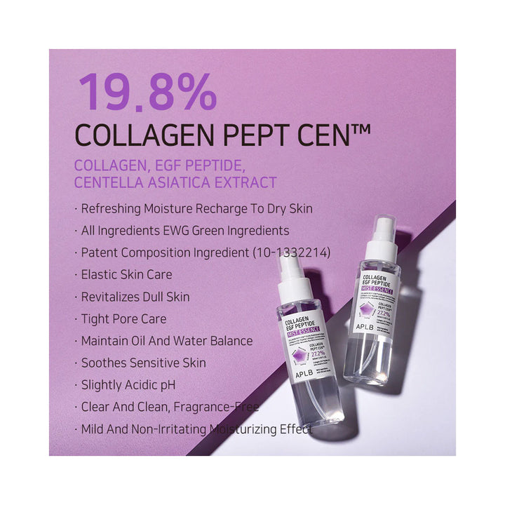 APLB Collagen EGF Peptide Mist Essence - Peaches&Creme Shop Korean Skincare Malta