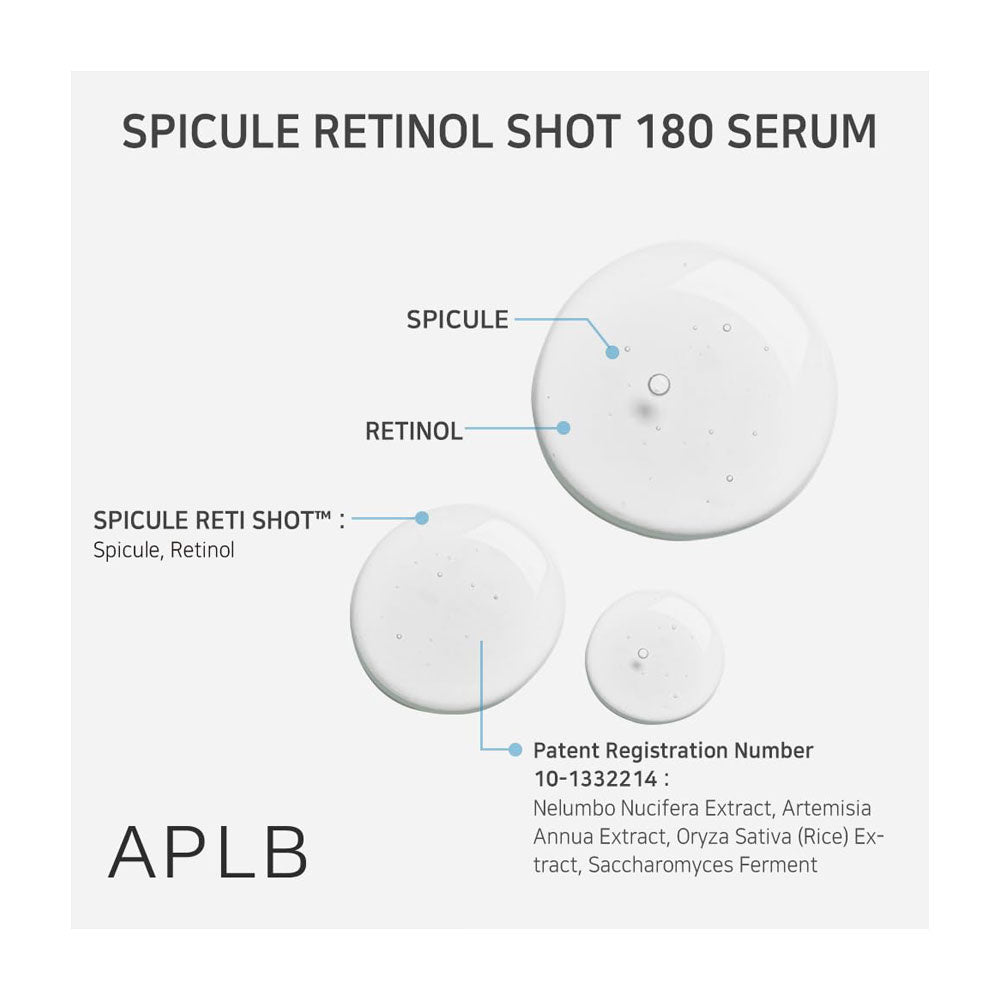 APLB Spicule Retinol Shot 180 Serum - Peaches&Creme Shop Korean Skincare Malta
