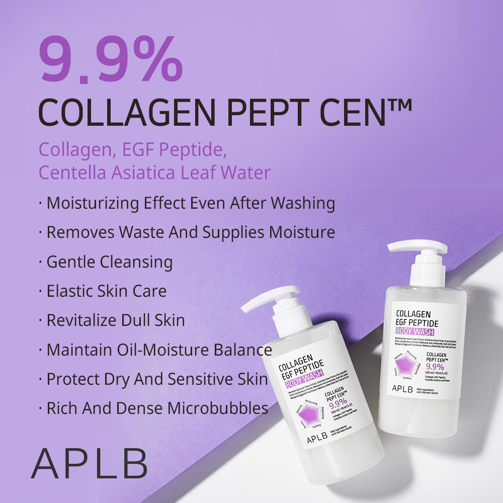APLB Collagen EGF Peptide Body Wash - Peaches&Creme Shop Korean Skincare Malta
