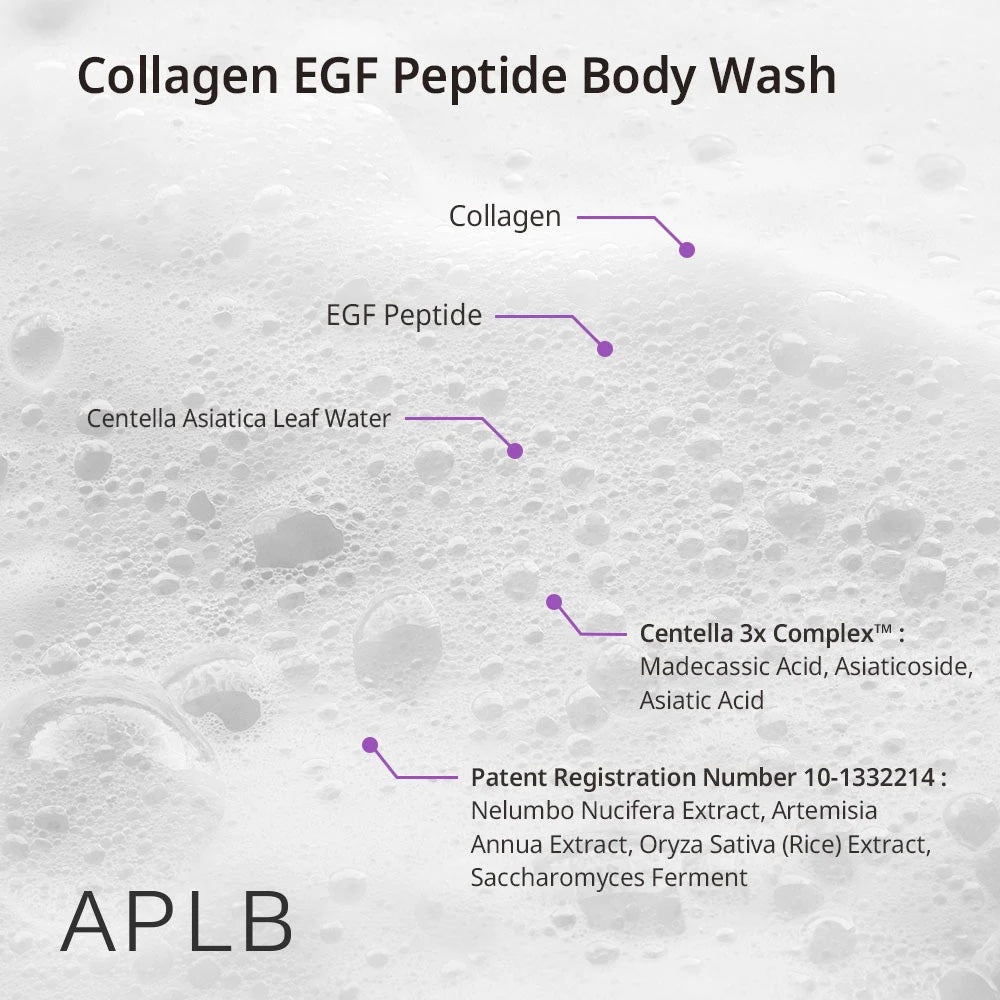 APLB Collagen EGF Peptide Body Wash - Peaches&Creme Shop Korean Skincare Malta
