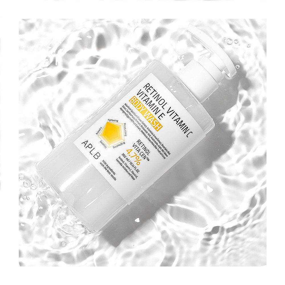 APLB Retinol Vitamin C Vitamin E Body Wash - Peaches&Creme Shop Korean Skincare Malta