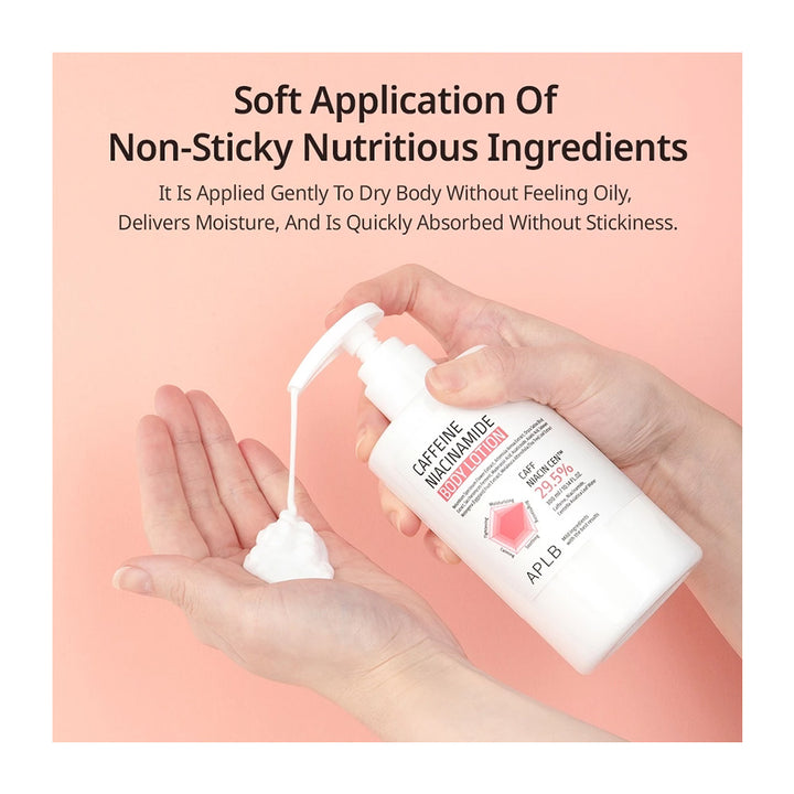 APLB Caffeine Niacinamide Body Lotion - Peaches&Creme Shop Korean Skincare Malta
