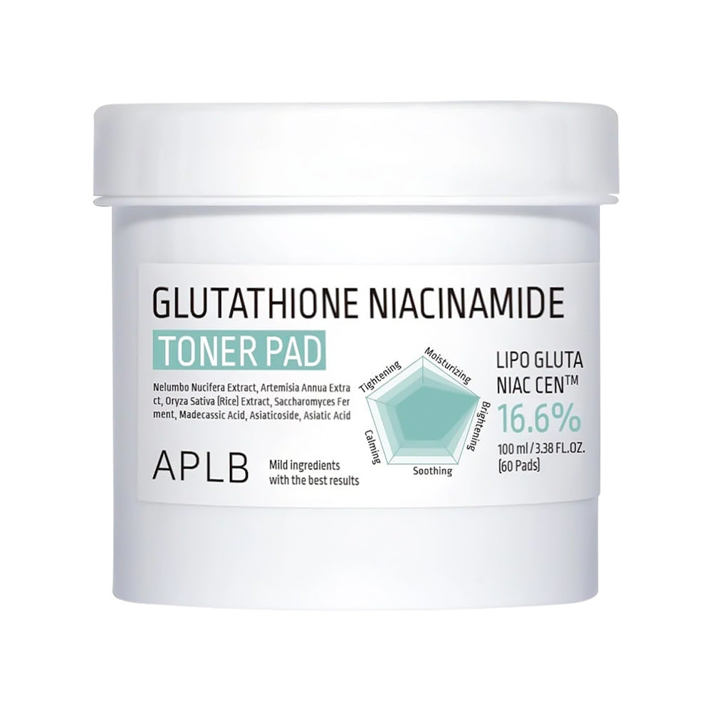 APLB Glutathione Niacinamide Toner Pad - Peaches&Creme Shop Korean Skincare Malta