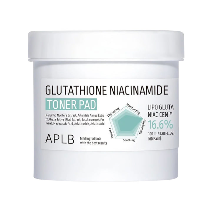 APLB Glutathione Niacinamide Toner Pad - Peaches&Creme Shop Korean Skincare Malta