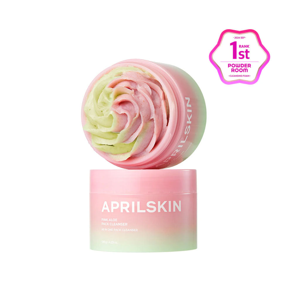 APRILSKIN Pink Aloe Facial Polish Cleanser - Peaches&CremeShop Korean Skincare Malta