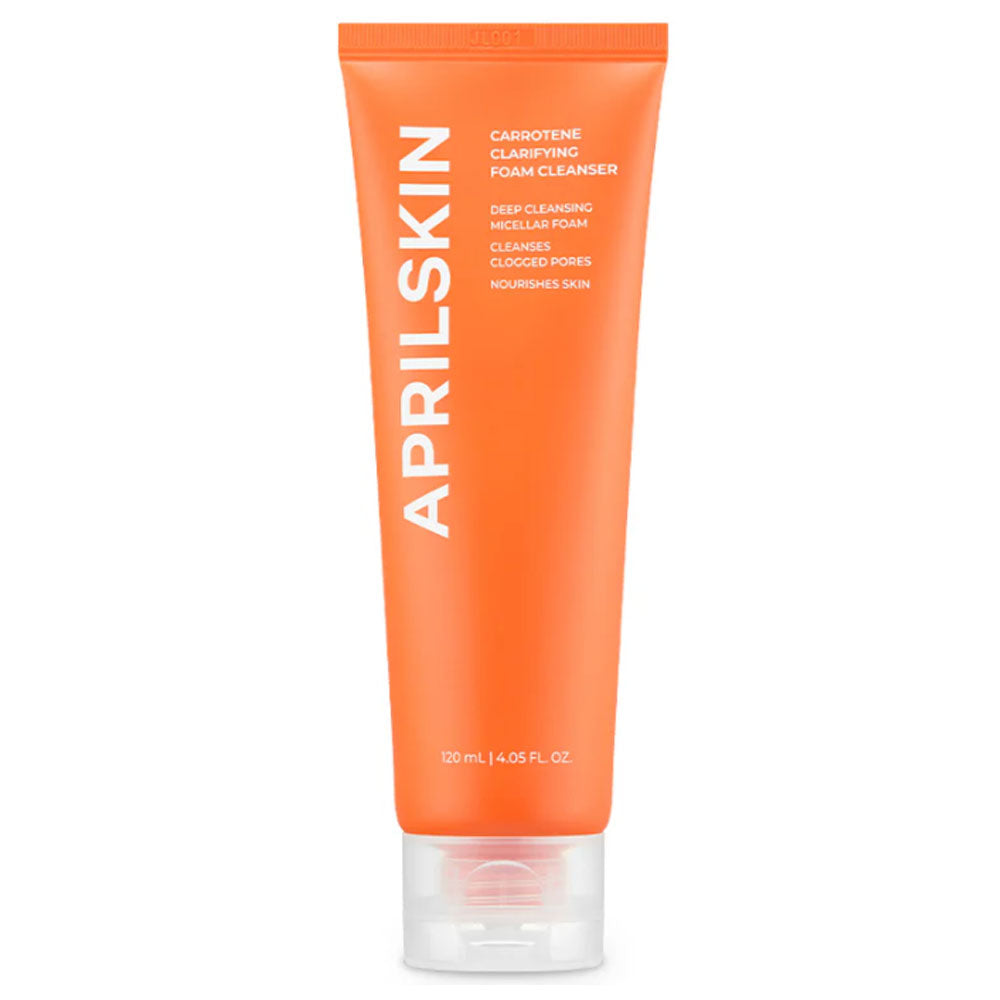 APRILSKIN Carrotene Clarifying Foam Cleanser - Peaches&Creme Shop Korean Skincare Malta