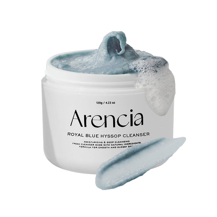 ARENCIA Fresh Royal Blue Hyssop Cleanser - Peaches&Creme Shop Korean Skincare Malta