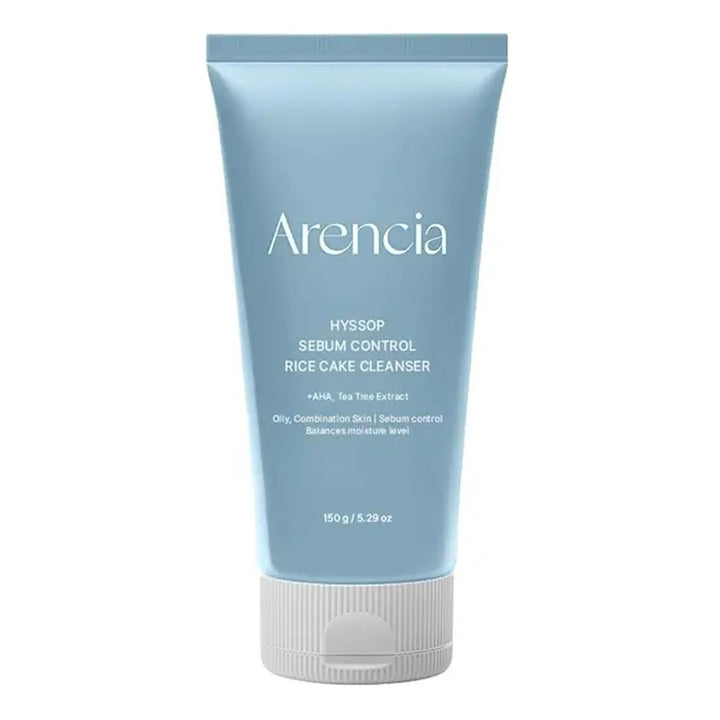 ARENCIA Hyssop Sebum Control Rice Cake Cleanser - Peaches&Creme Shop Korean Skincare Malta