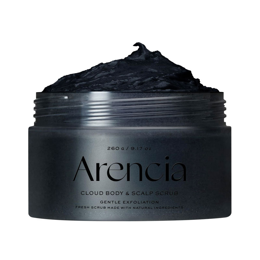 ARENCIA Cloud Body & Scalp Scrub [BLACK TEA & YUZU] - Peaches&Creme Shop Korean Skincare Malta
