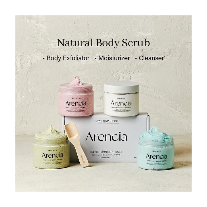 ARENCIA Cloud Body & Scalp Scrub [BLACK TEA & YUZU] - Peaches&Creme Shop Korean Skincare Malta