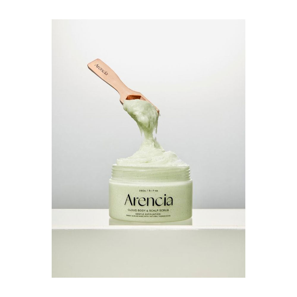 ARENCIA Cloud Body & Scalp Scrub [Geranium & Primrose] - Peaches&Creme Shop Korean Skincare Malta
