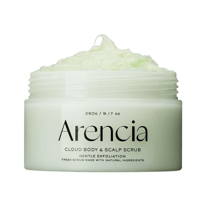ARENCIA Cloud Body & Scalp Scrub [Geranium & Primrose] - Peaches&Creme Shop Korean Skincare Malta