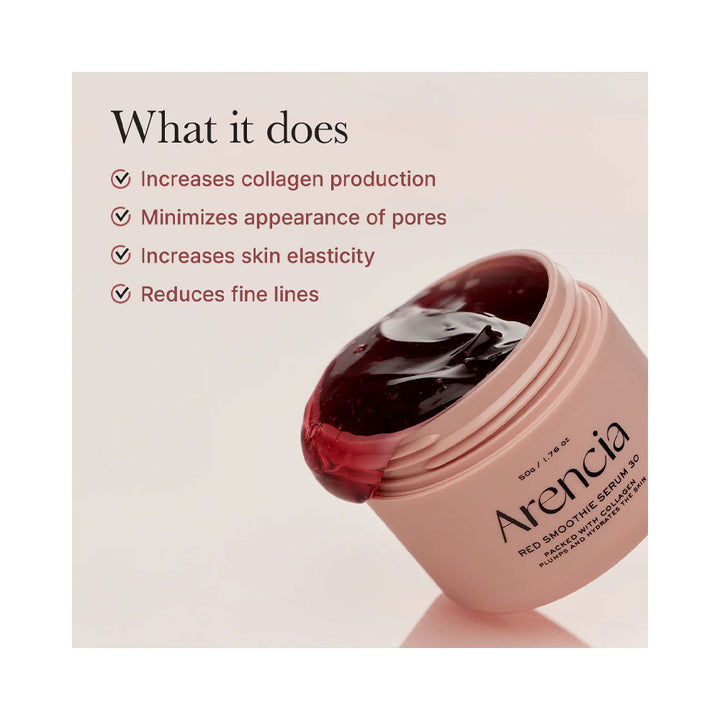 ARENCIA Red Smoothie Serum 30 - Peaches&Creme Shop Korean Skincare Malta