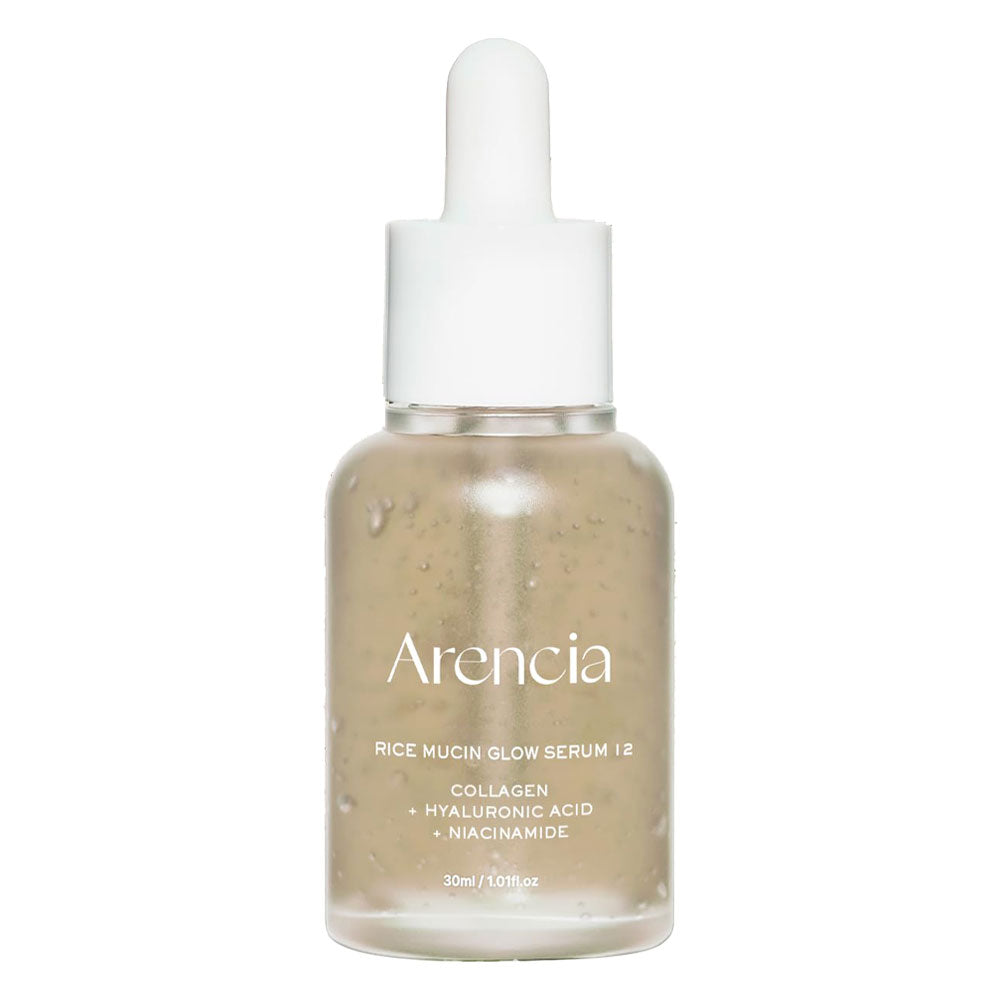ARENCIA Rice Mucin Glow Serum 12 - Peaches&Creme Shop Korean Skincare Malta