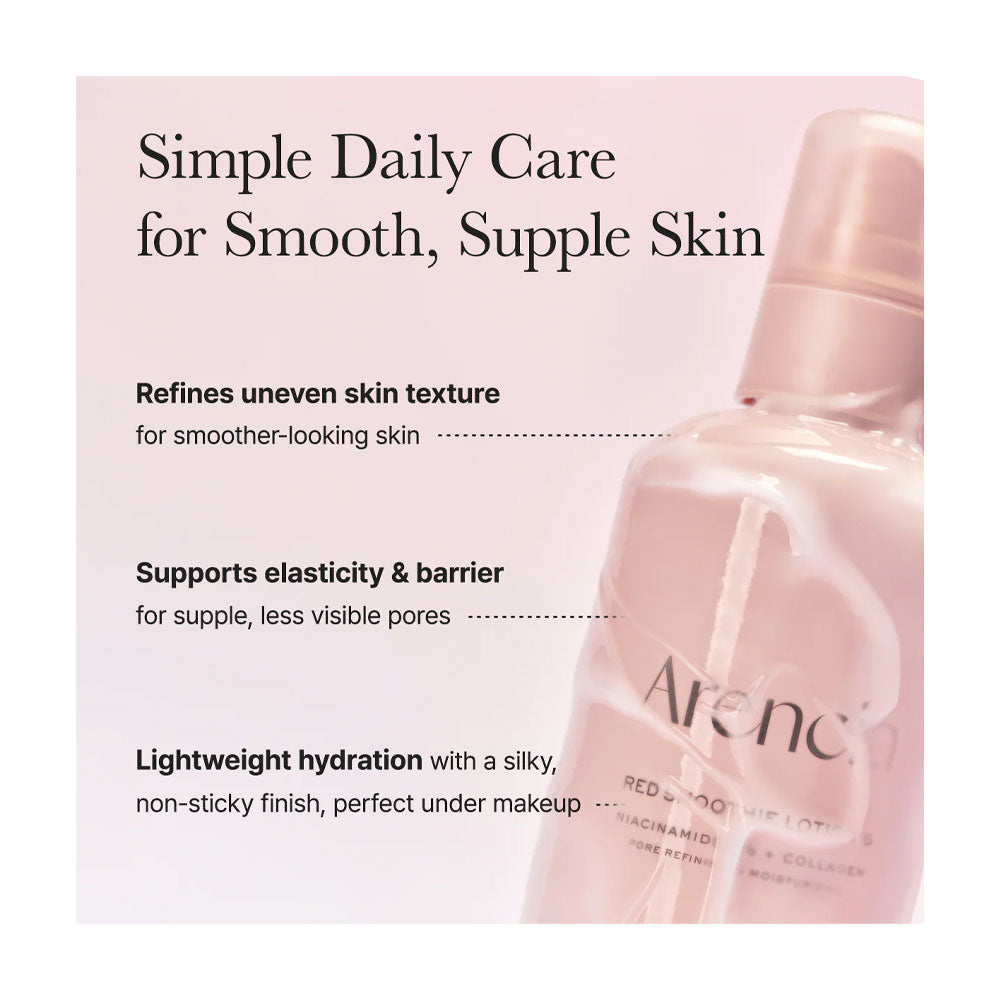 ARENCIA Red Smoothie Lotion 5 - Peaches&Creme Shop Korean Skincare Malta