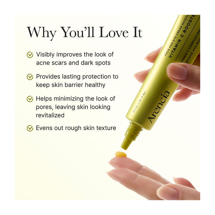 ARENCIA Vitamin C Booster Shot - Peaches&Creme Shop Korean Skincare Malta