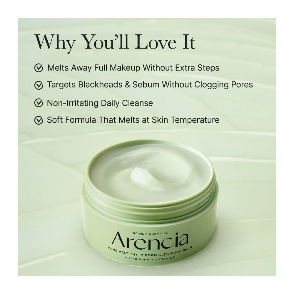 ARENCIA Pore Melt Phyto PDRN Cleansing Balm - Peaches&Creme Shop Korean Skincare Malta