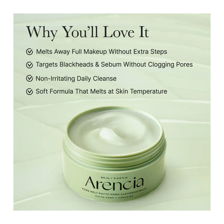 ARENCIA Pore Melt Phyto PDRN Cleansing Balm - Peaches&Creme Shop Korean Skincare Malta