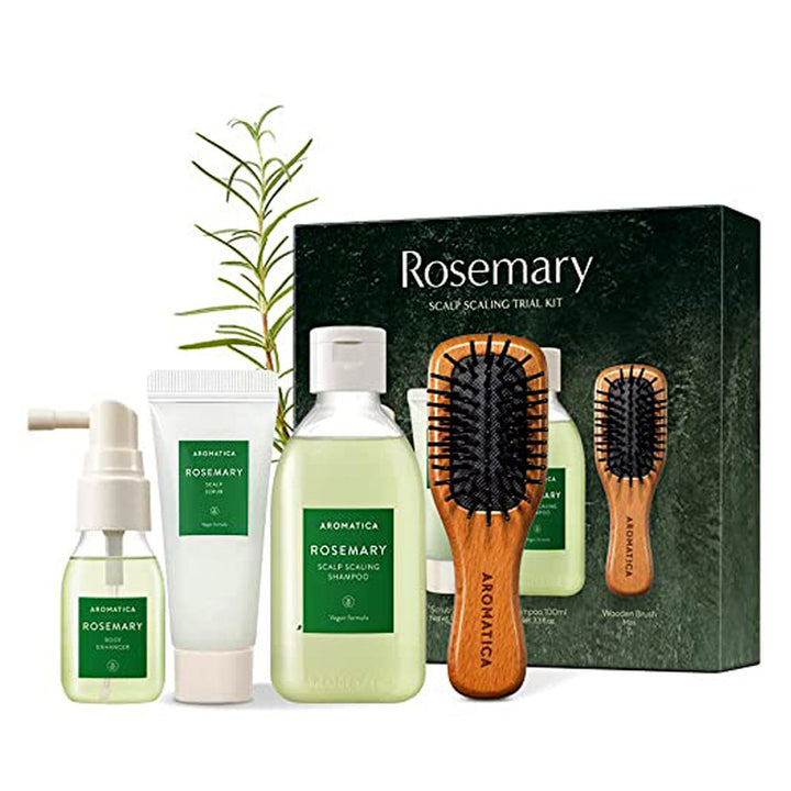 AROMATICA Rosemary Scalp Trial Kit - Peaches&Creme Shop Korean Skincare Malta
