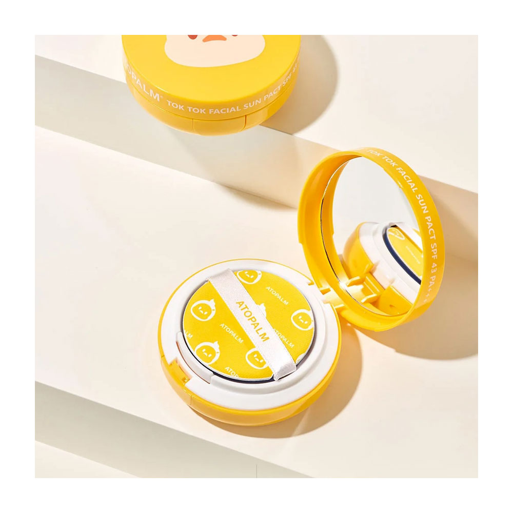 ATOPALM Tok Tok Facial Sun Pact - Peaches&Creme Shop Korean Skincare Malta