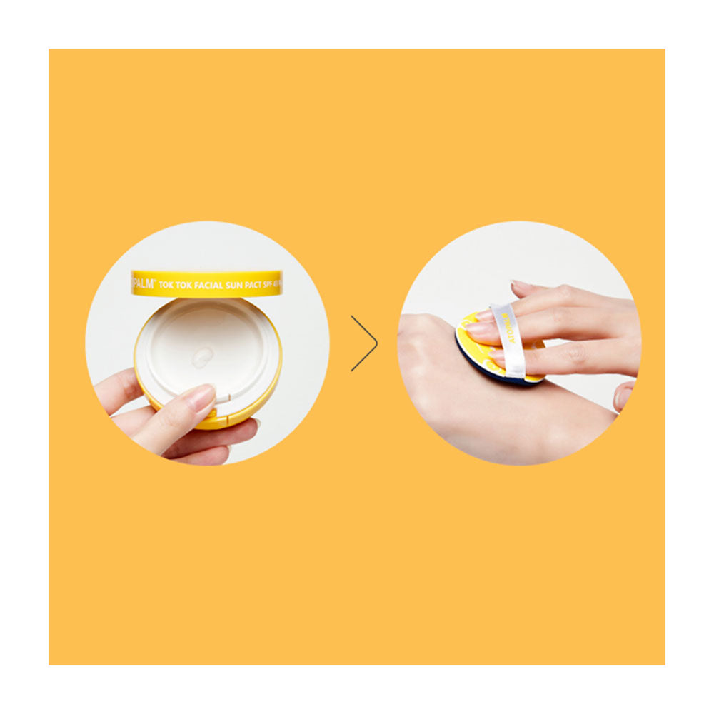 ATOPALM Tok Tok Facial Sun Pact - Peaches&Creme Shop Korean Skincare Malta