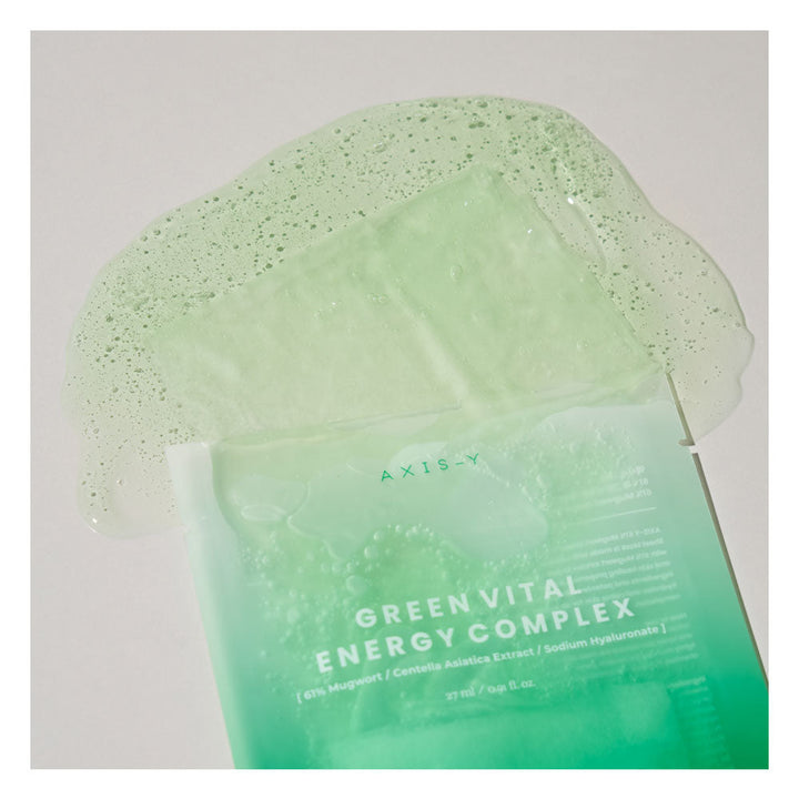 AXIS-Y Mugwort Green Vital Energy Complex Sheet Mask - Peaches&amp;Creme Shop Korean Skincare Malta