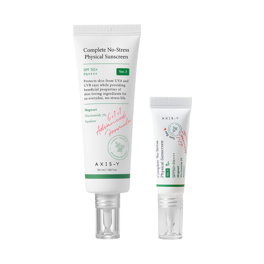 AXIS-Y Complete No-Stress Physical Sunscreen - Peaches&Creme Shop Korean Skincare Malta