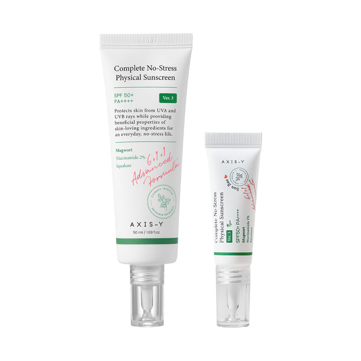 AXIS-Y Complete No-Stress Physical Sunscreen - Peaches&Creme Shop Korean Skincare Malta