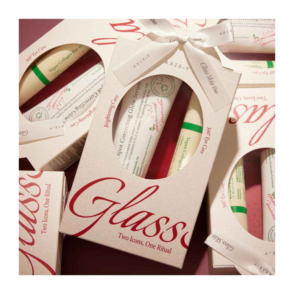AXIS-Y GLASS SKIN DUO SET Limited Edition Set - Peaches&Creme Shop Korean Skincare Malta
